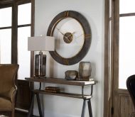 Uttermost Wall Clock and Lamp